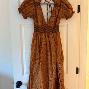 Urban Outfitters open back slit dress